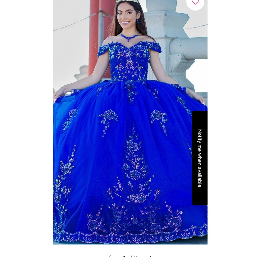 PromGirl Royal Blue Embellished Prom Dress/Like NEW